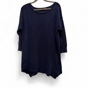 Verve Ami Oversized Navy Tunic Sweater